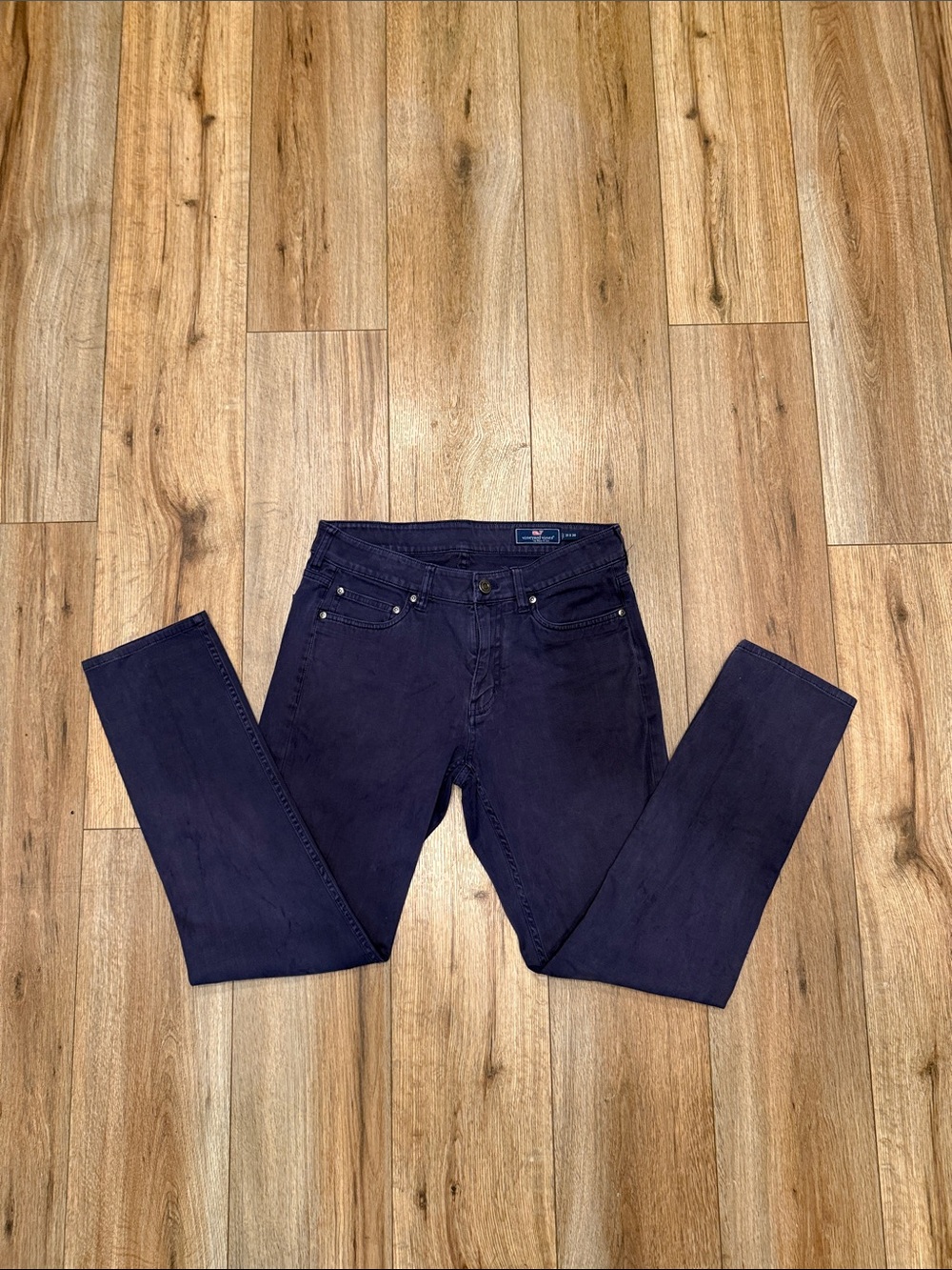 Vineyard Vines Men’s Straight Leg Navy Blue Pants 31x30 Cotton Stretch